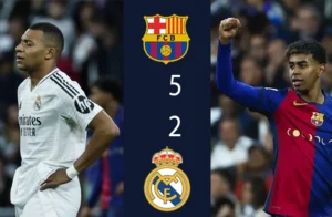 برشلونة يتفوق على ريال مدريد بنتيجة 5-2 في الكلاسيكو الإسباني