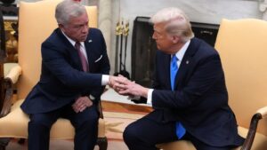 لقاء ترامب بالعاهل الأردني