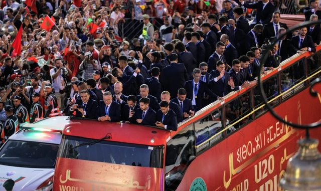استقبال شعبي جماهيري بالرباط لأشبال الأطلس أبطال العالم لأقل من 20 سنة