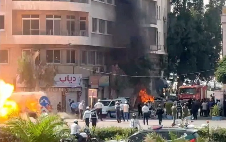 دمشق: انفجاران قرب مقر إقامة الرئيس ماكرون